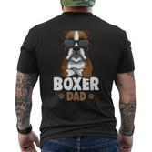 Boxer Papa Dog T-Shirt mit Rückendruck