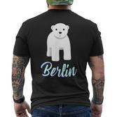Cute Polar Bear Baby In Berlin T-Shirt mit Rückendruck