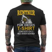 Digger Driver In Retirement Retirement Pensioner Digger T-Shirt mit Rückendruck