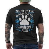 Dog Grandpa Grandpa S T-Shirt mit Rückendruck