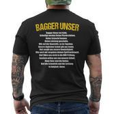 Excavator Digger Driver Saying Digger Leader Tiefbau Fun T-Shirt mit Rückendruck