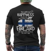 Finland Flags  For Finns T-Shirt mit Rückendruck