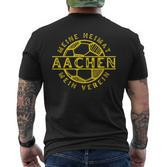 Football Kicken Club Aachen Fan Heimat Rheinland T-Shirt mit Rückendruck