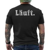 Läuft For All Runners And Joggers T-Shirt mit Rückendruck