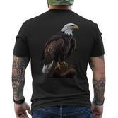 Genuine Eagle Sea Eagle Bald Eagle Polygon Eagle T-Shirt mit Rückendruck