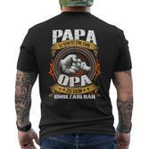 Geschenk Papa Zu Sein Ist Eine Ehre Opa Zu Sein Unbezahlbar T-Shirt mit Rückendruck