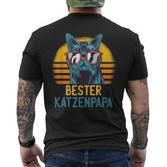 Cat Owner Cats Master Best Cat Dad T-Shirt mit Rückendruck