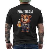 Groom Jga Stag Party Bear Jga T-Shirt mit Rückendruck