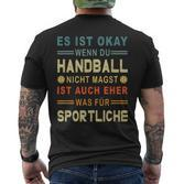 Handball Player Handball Player Resin Handball T-Shirt mit Rückendruck