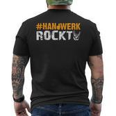 Handmade Rockt S T-Shirt mit Rückendruck