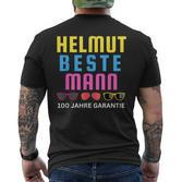 Helmut Beste Mann 100 Jahre Garantie Mallorca Party Schwarz Kurzärmliges Herren-T-Kurzärmliges Herren-T-Shirt
