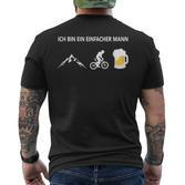 Ich Bin Ein Einfacher Mann German Language T-Shirt mit Rückendruck