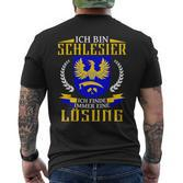 Ich Bin SchlesierOberschlesia Schlesia Origin German Language T-Shirt mit Rückendruck