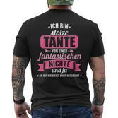 Ich Bin Stolze Tanteon Einer Fantastischen Niece Tanten German T-Shirt mit Rückendruck