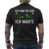Ich Kam Ich Sag Ich Mäh German Language T-Shirt mit Rückendruck