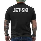 Jet Ski Jetski Wassermotorrad Motorschlitten Jet Ski T-Shirt mit Rückendruck