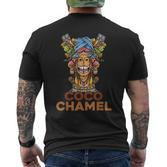 Lustige Kokos-Chamelle T-Shirt mit Rückendruck