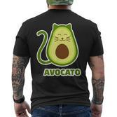 Lustiges Avocato-Katzen Kurzärmliges Herren-T-Kurzärmliges Herren-T-Shirt, Geschenkidee für Katzenliebhaber