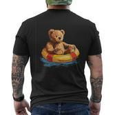 Lustiges Schwimmer-Outfit Mit Teddybär Für Schwimmring-Liebhaber T-Shirt mit Rückendruck