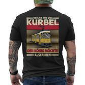 Männer Kurbel Kt4d Straßenbahnfahrer Straßenbahn T-Shirt mit Rückendruck