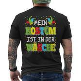 Mein Kostüm Ist In Der Wäsche German Language T-Shirt mit Rückendruck