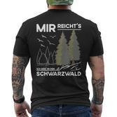 Mir Reicht Das Schwarzwald Travel And Souveniracationer German T-Shirt mit Rückendruck