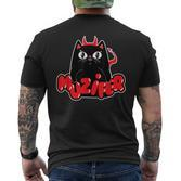 Muzifer I Cat Kitten Lucifer Devil Luzifer S T-Shirt mit Rückendruck