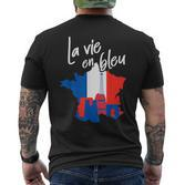 Paris French French France French S T-Shirt mit Rückendruck