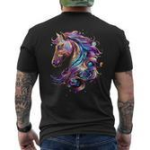 Pferd Für Dorfkinder & Pferdeliebhaber Geschenk T-Shirt mit Rückendruck