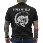 Punk's Not Dead Punker Punk Rock Concert Skull S T-Shirt mit Rückendruck