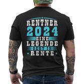 Rentner 2024 Eine Legende Geht In Rente German T-Shirt mit Rückendruck