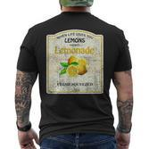 Retro Limonade Kurzärmliges Herren-T-Kurzärmliges Herren-T-Shirt: Wenn Das Leben Zitronen Gibt, German Design