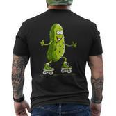 Skater Pickle Kostüm Für Inlineskating Liebhaber T-Shirt mit Rückendruck
