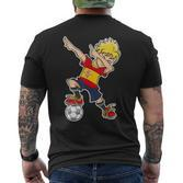 Spain Football Jersey Spain Flag T-Shirt mit Rückendruck