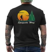 Speyside Way Wanderweg Wege Flüsse T-Shirt mit Rückendruck