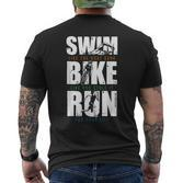 Triathlon For Athletes And Triathletes T-Shirt mit Rückendruck