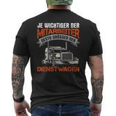 Truck Driver Truck Slogan T-Shirt mit Rückendruck