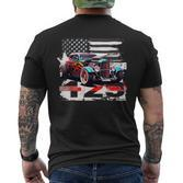 Us Muscle Car Hot Rod T-Shirt mit Rückendruck