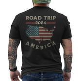 Usa Road Trip 2024 America T-Shirt mit Rückendruck