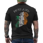 Vintage Ireland Irish Flag T-Shirt mit Rückendruck