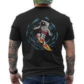 Weltraum Surfer Im Weltall Für Herren Damen Und Kinder T-Shirt mit Rückendruck