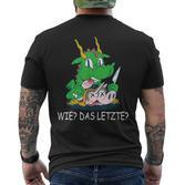 Wie Das Letzte Dragon Eats Unicorn Dragon Lord T-Shirt mit Rückendruck