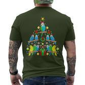 Budgie Christmas Tree Bird Christmas T-Shirt mit Rückendruck