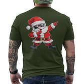 Dabbing Santa Claus With Christmas Hat Santa Claus T-Shirt mit Rückendruck