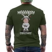 Määrry Christmas Sheep I Christmas Reindeer Sheep T-Shirt mit Rückendruck