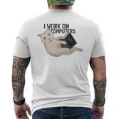 Cat Cat Kitten Programmer Computer Science T-Shirt mit Rückendruck