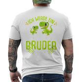 Children's Ich Werde Ein Große Bruder 2024 Dinosaur Dino T-Shirt mit Rückendruck