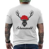 Forest Bollenhut Deer S T-Shirt mit Rückendruck