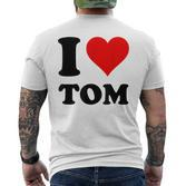 Ich Liebe Tom T-Shirt mit Rückendruck