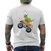 Kinder Geburtstag 6 Jahre Dinosaurier Monster Truck Jungen Mädchen T-Shirt mit Rückendruck